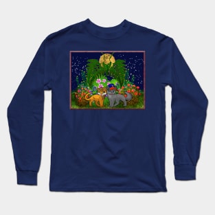 Cats Meeting Long Sleeve T-Shirt